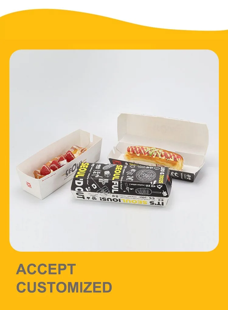Hot Dog Paper Packaging Tray